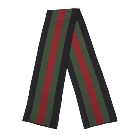 black red green gucci scarf|Gucci silk bandana.